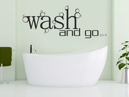 Wandtattoo Wash and go...