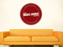 Wandtattoo Classy Music Lounge